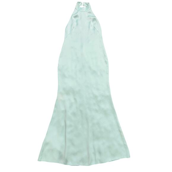 Lapointe Satin Halter Gown in Mint, Size US 8 - Picture 4 of 11